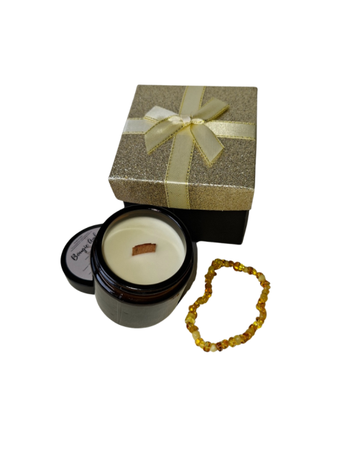 Coffret Ambre & Lumière - Bougie et Bracelet